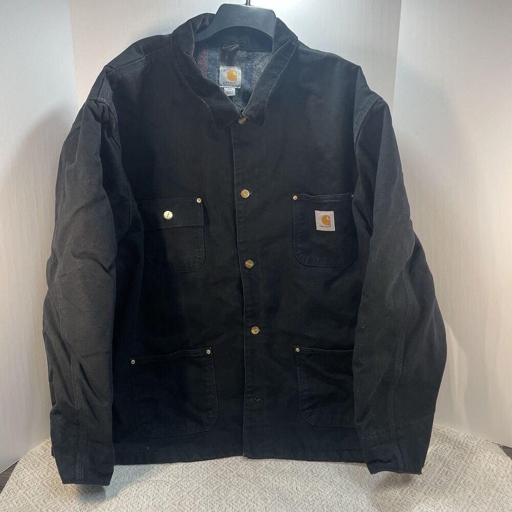 Carhartt Mens 4XL Blanket Flannel Lined Chore Work Jacket